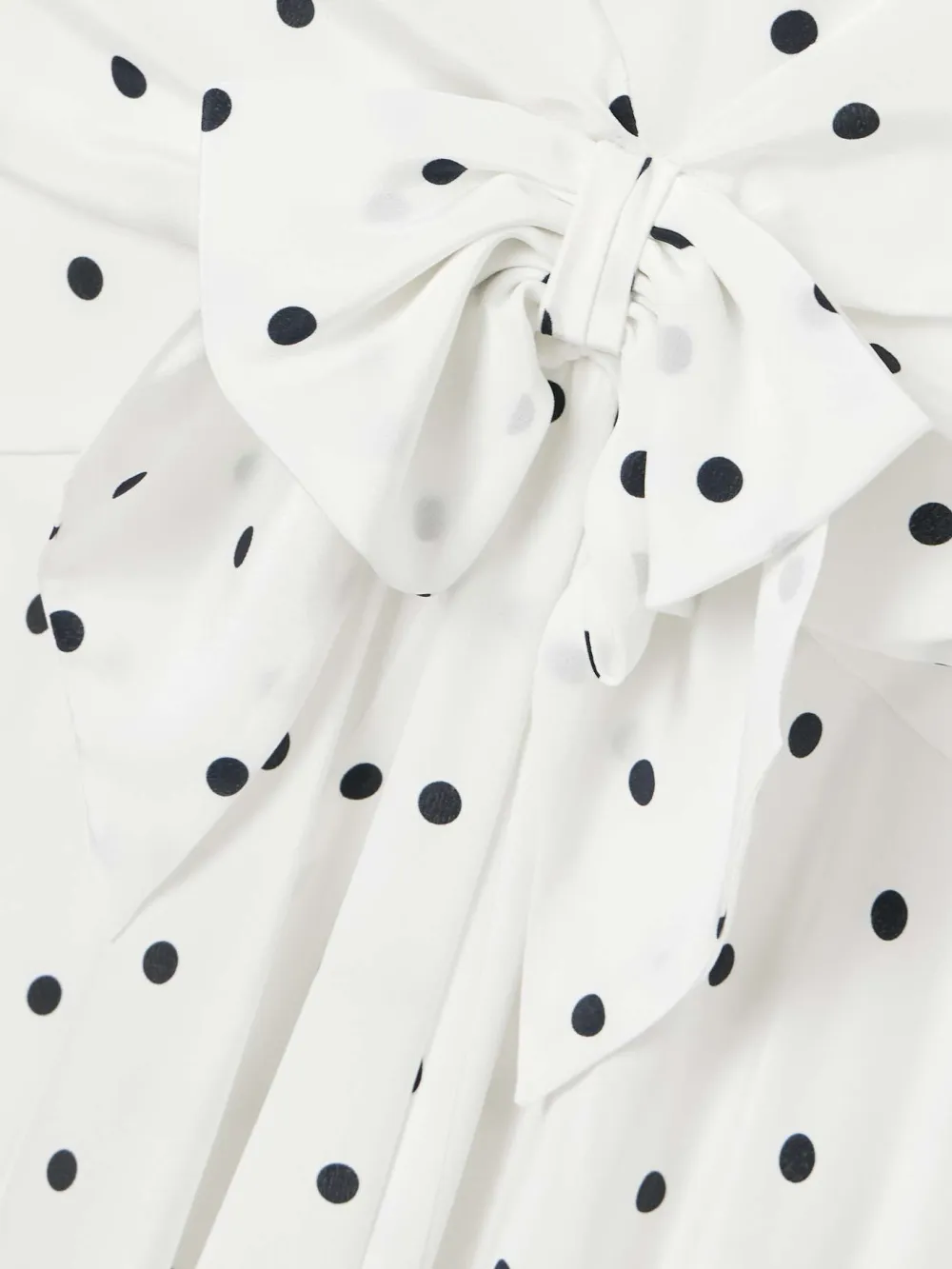 Tied Polka Dot Midi Dress