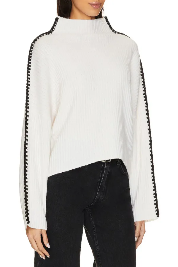 Long Sleeve White Sweater