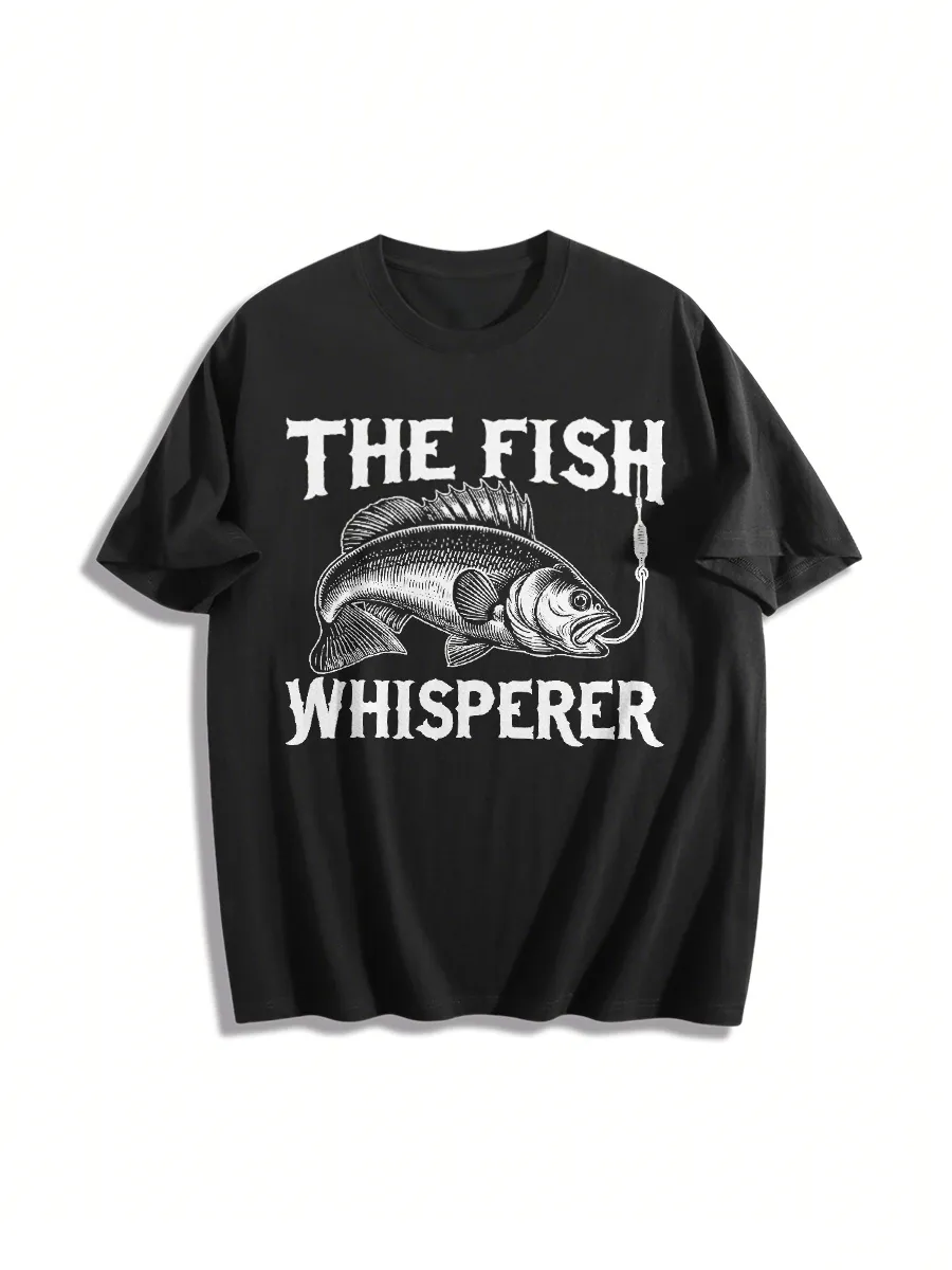 Fish Related Concept Graphic T-Shirt