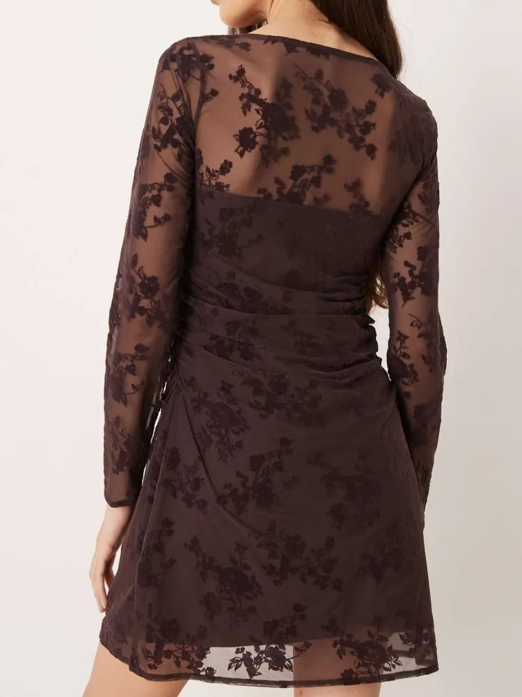 Square Neck Mini Dress
