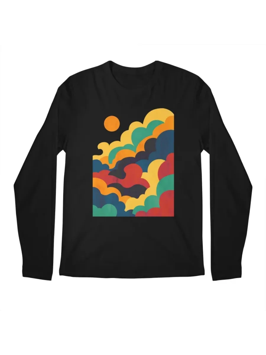 Colorful Cloud Printed T-Shirt