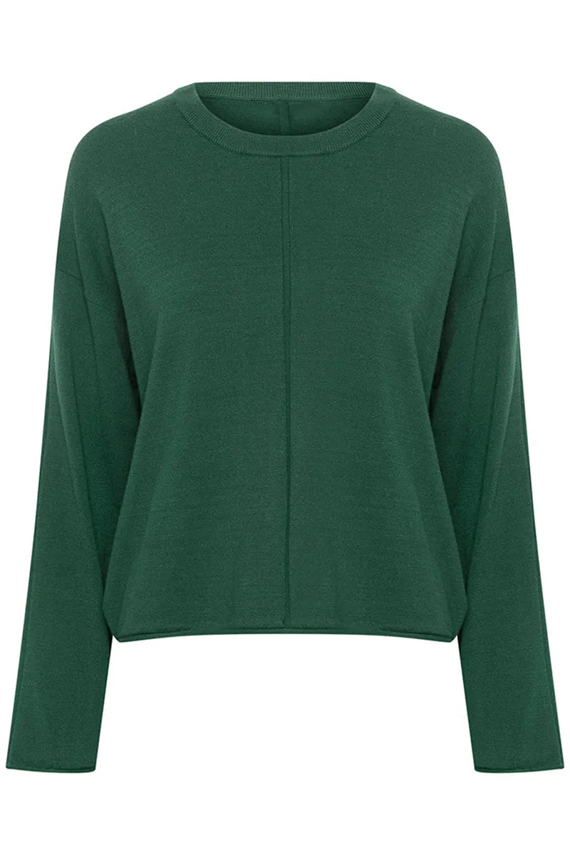 Crew Neck Fit Knit Sweaters