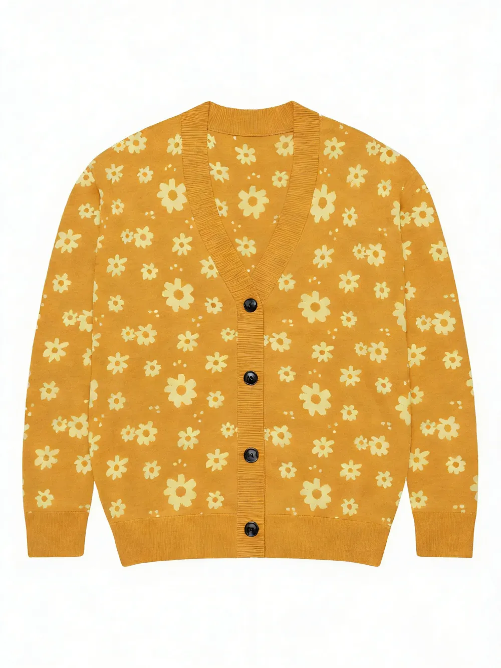 Flower Button Up Cardigan
