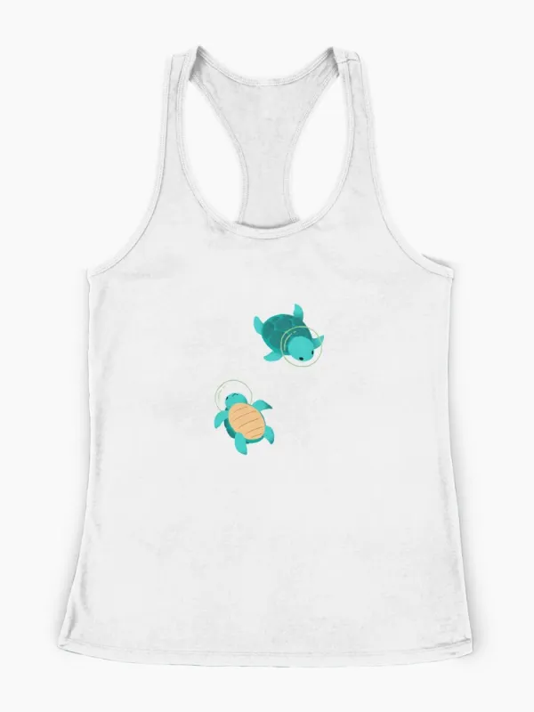 Space Turtles Racerback Tank Top