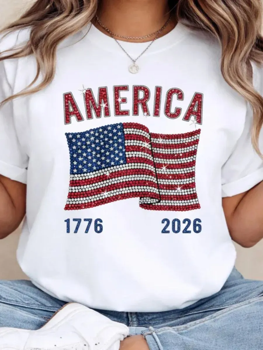 Women's 250th Anniversary Diamond Minimally Printed T-shirt
