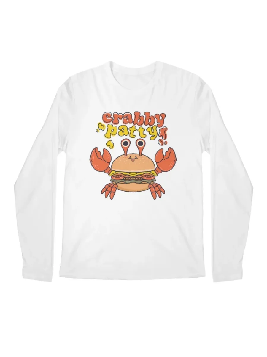 Funny Crab Burger Graphic T-Shirt