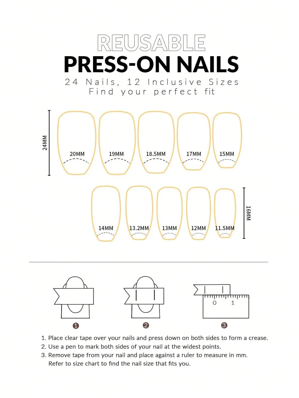 Nailhour Minimalist 24Pcs Daily Office Nude Gradient French Press On Nails