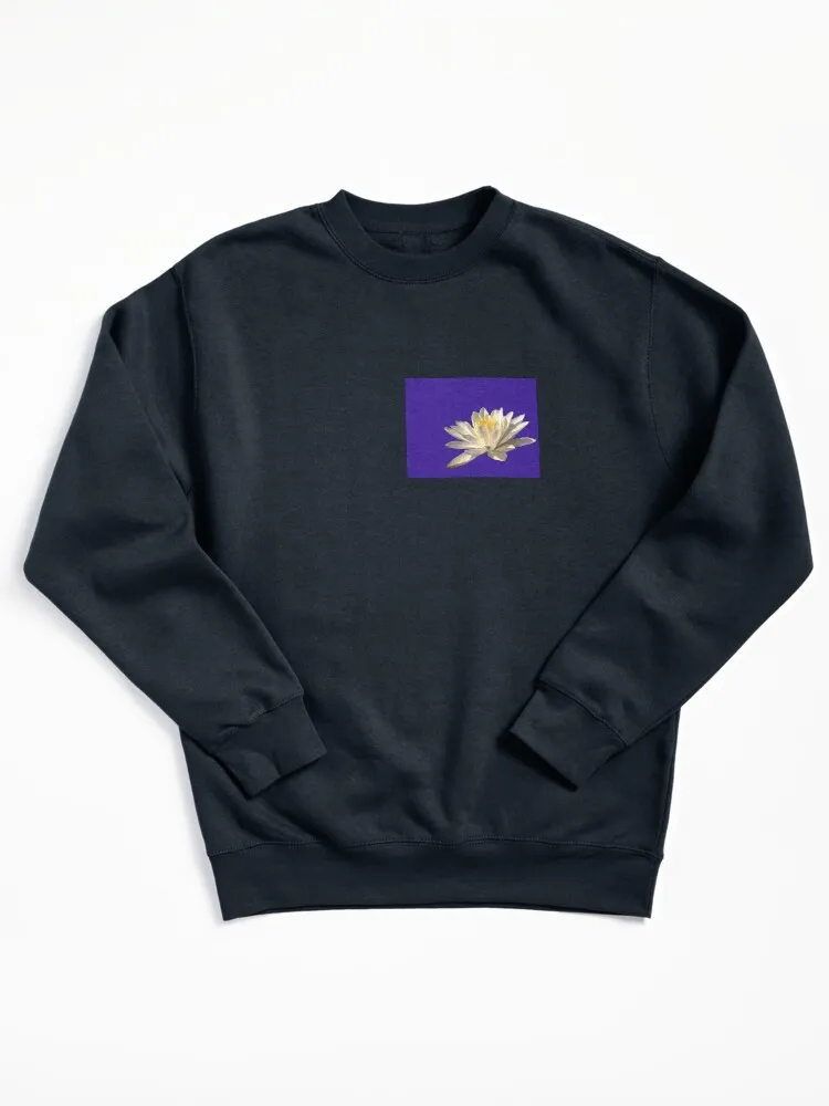 Water Lily Blues Pullover Sweatshirt