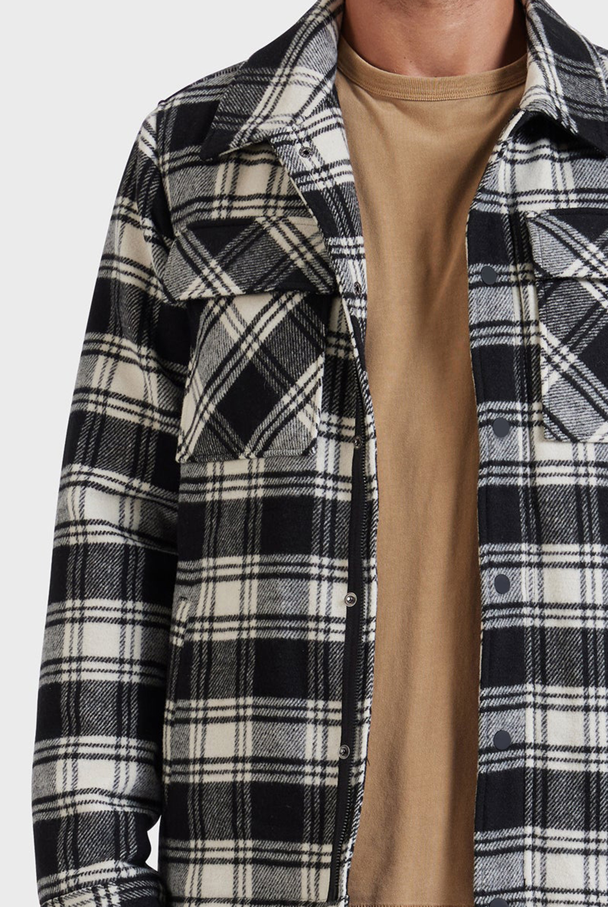 Idaho Jacket-Black/white