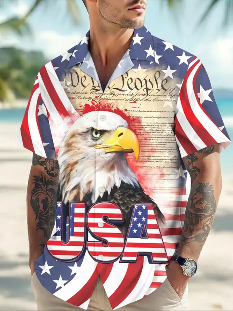 American 250Th Anniversary Hawaiian Shirt, 250 Years United State Of America Shirt, America Anniversary Tee, Independence Day Shirt