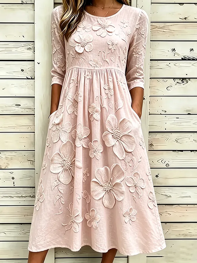 Women's floral printed casual dress