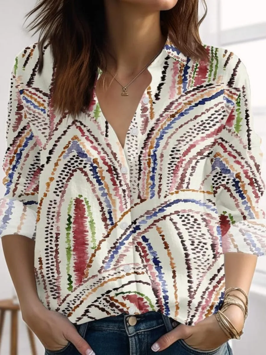 Abstract Stripe Shirt