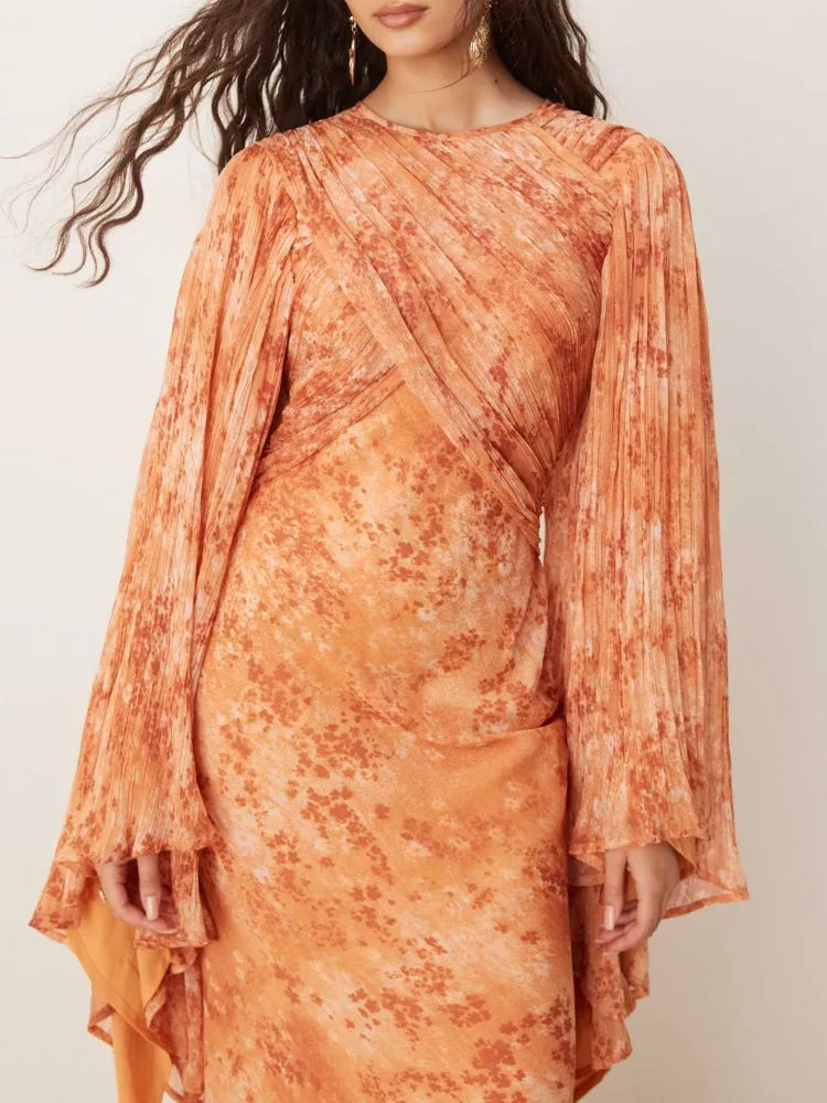 Wrap Front Maxi Dress
