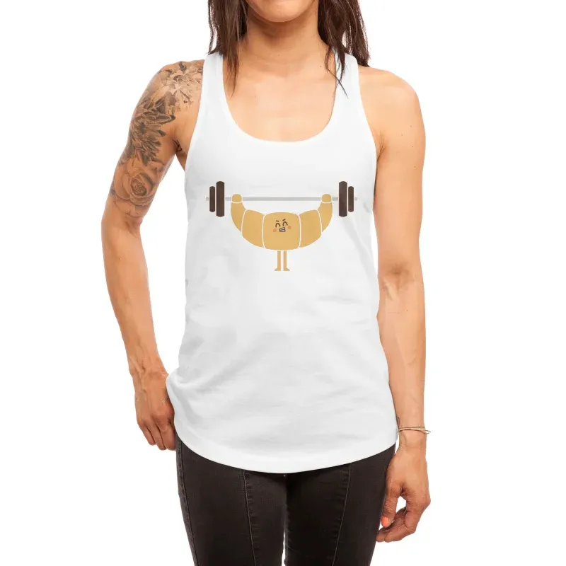 Croissant Power White Tank