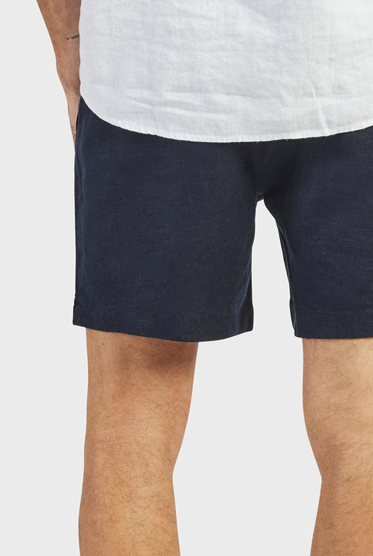 Riviera Linen Short- Navy