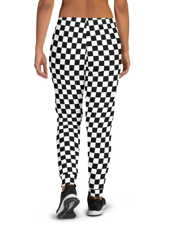Casual Checkerboard Joggers