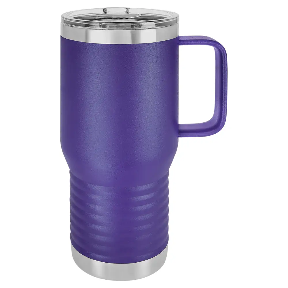 Double Wall Handled Coffee Stainless Steel Tumbler