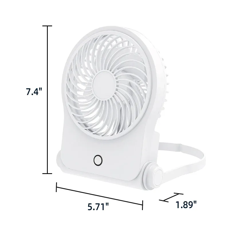 Dual Power Adjustable Wind Speed Small Fan