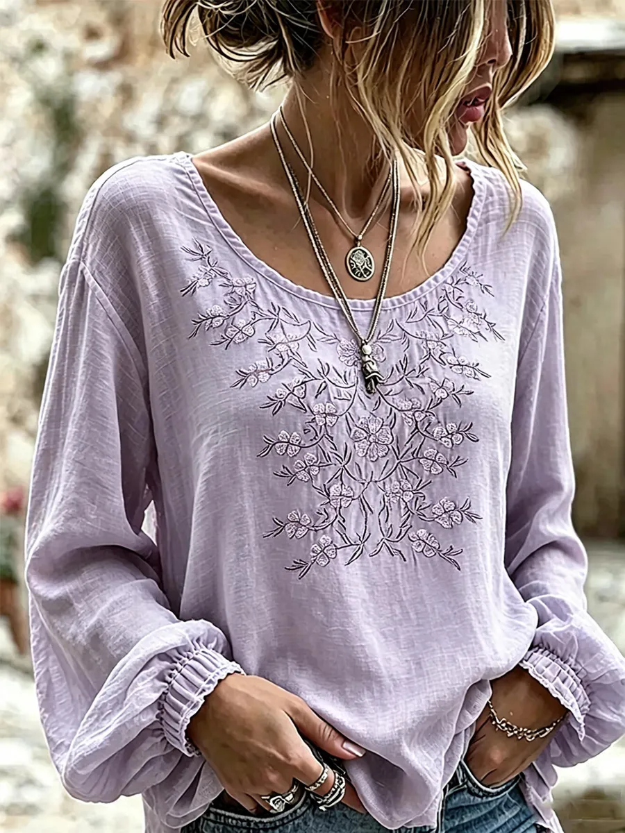 Women's Casual Floral Print Blouse
