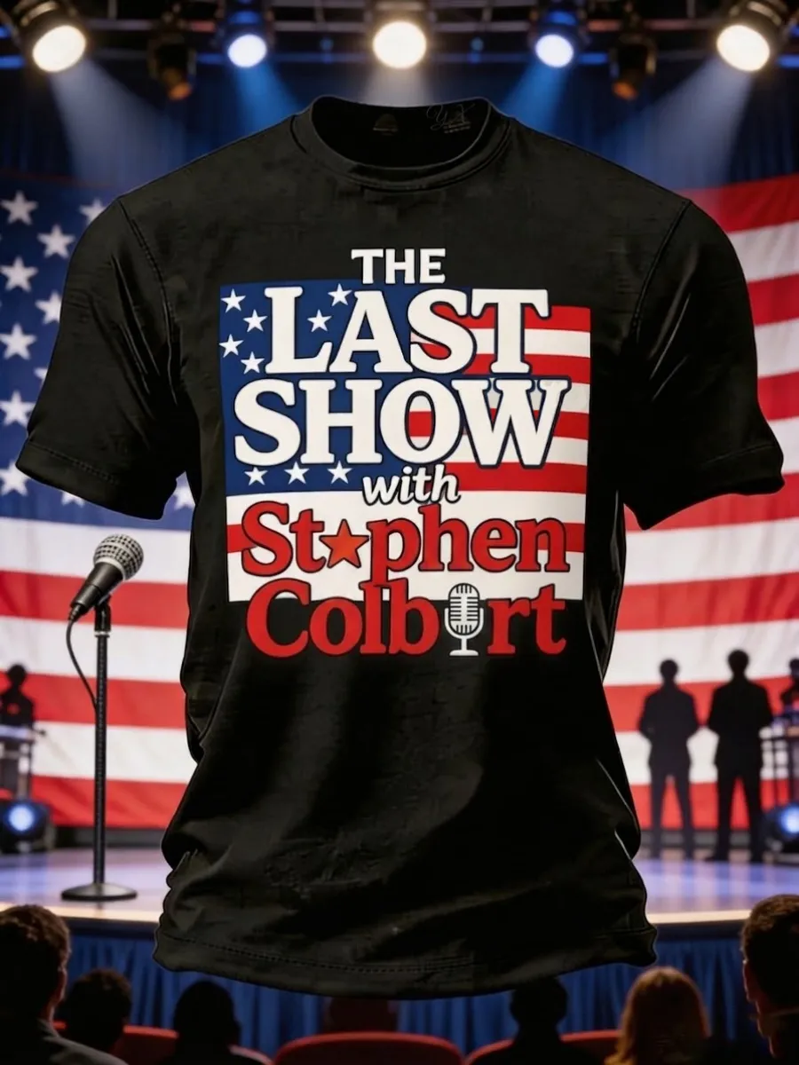 Men's Retro Last Show Lover Print T-Shirt