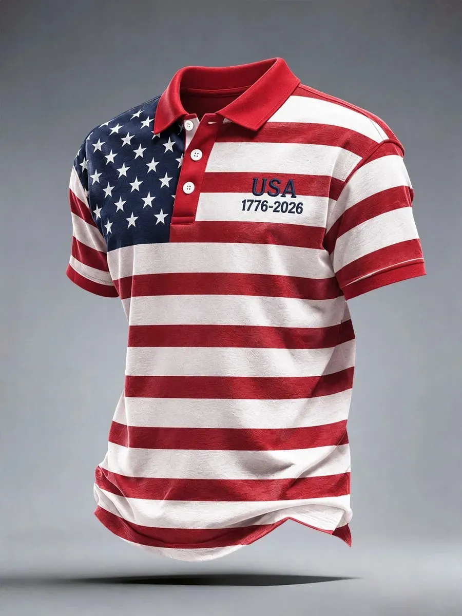Men's USA 1776-2026 Polo Shirt