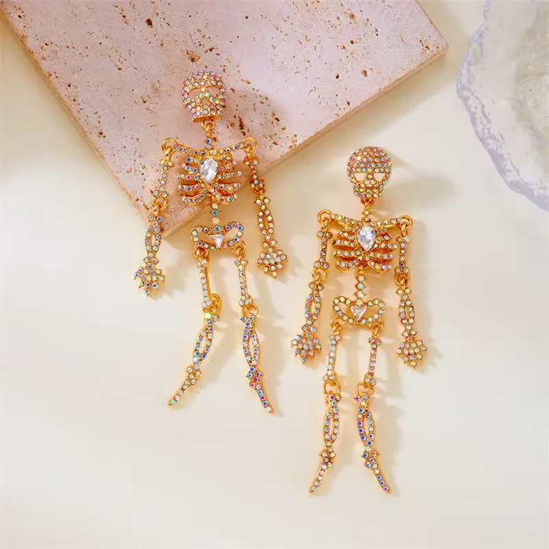 Gothic Gorgeous Rhinestone Skeleton