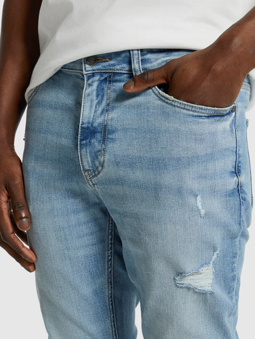 Light Wash Casual Style Jean