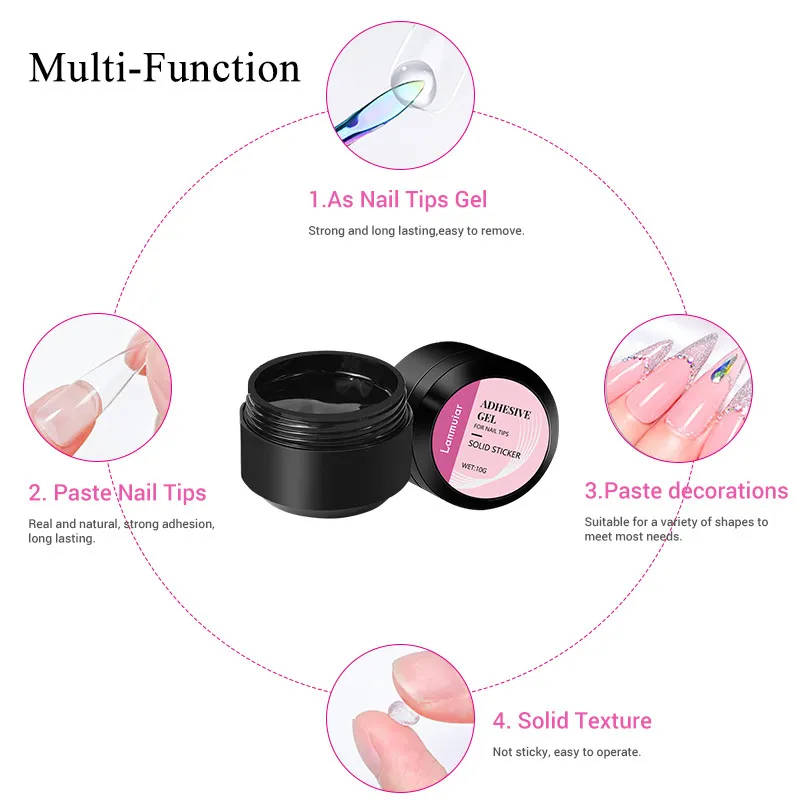 Nailhour 10g Solid Nail Gel Transparent Acrylic Nail Tips Solid Building Gel