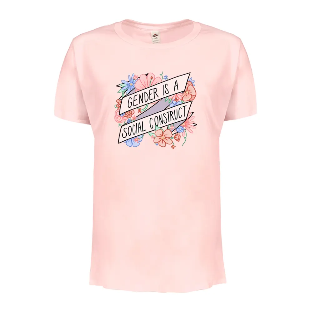 Women's irregular-lettered t-shirt