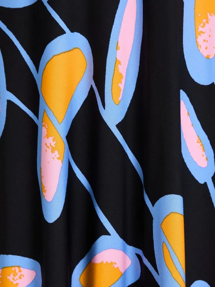 Ruched Detail Long Sleeve Dress