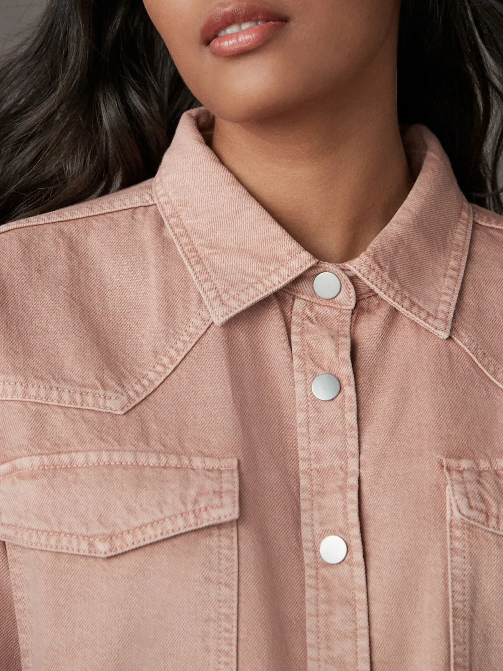 Loose Denim Casual Outing Office Shirt