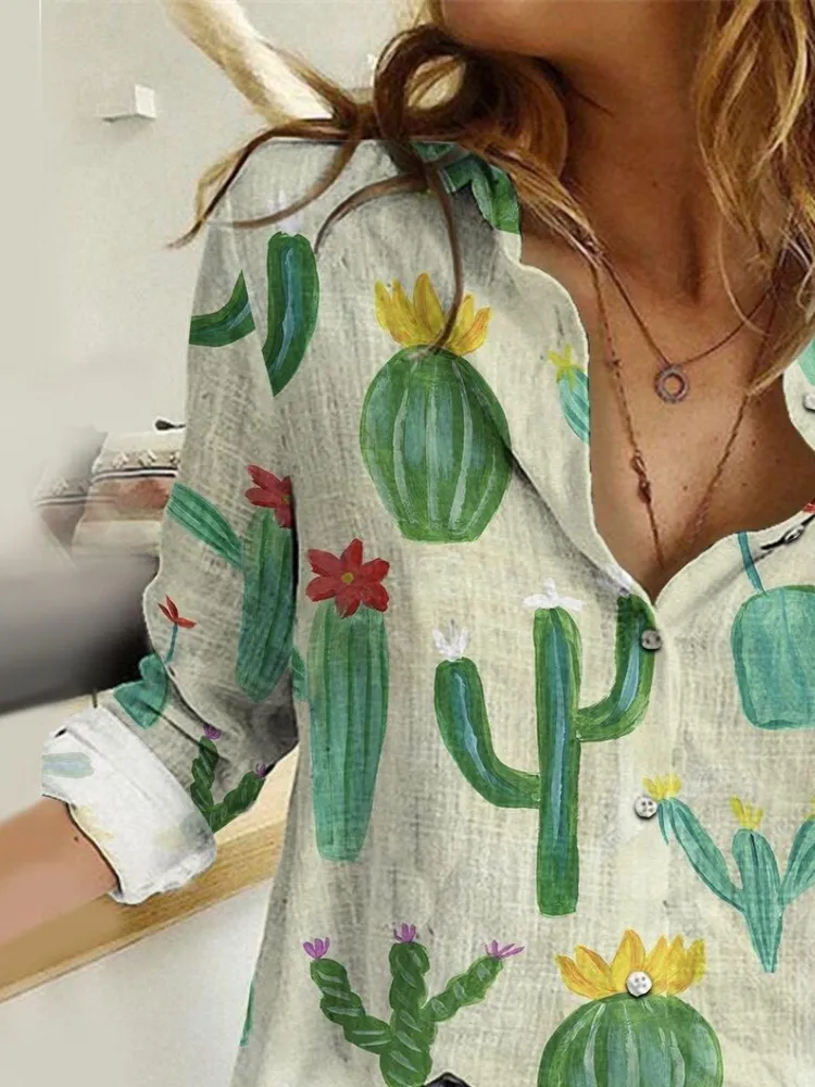 Painted Cactus Casual Shirt