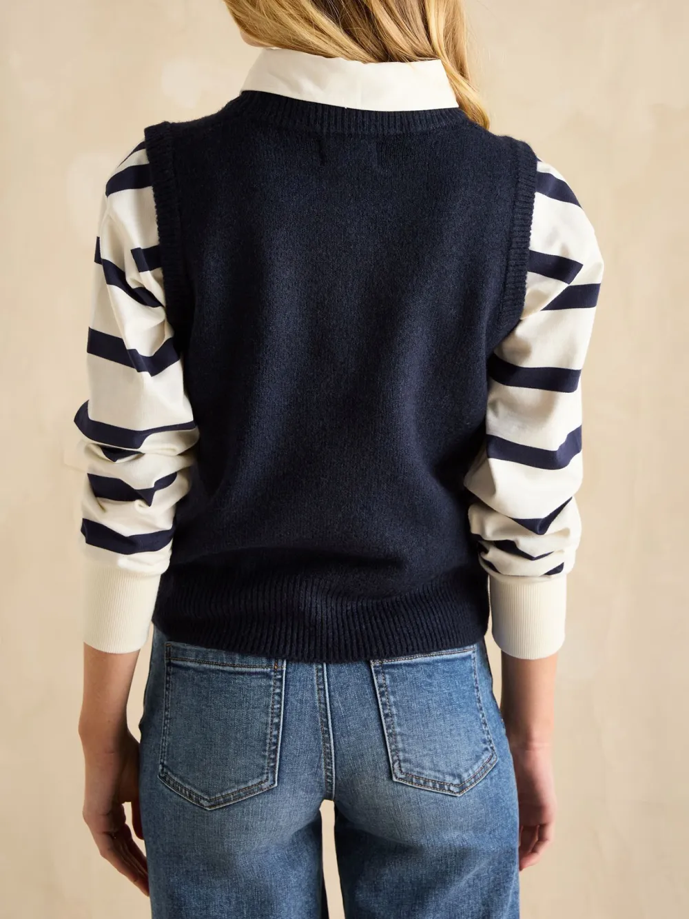 Cracking Navy Intarsia Jumper