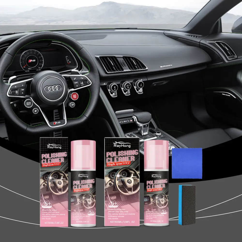 Automobile interior polish (with tools)