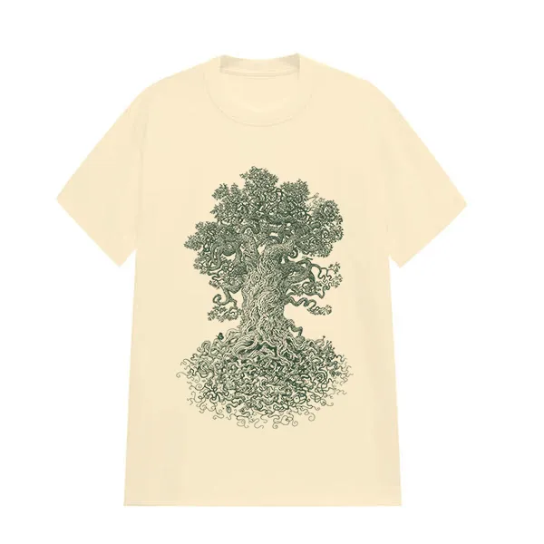 Forest Tree Pattern Printed T-Shirt