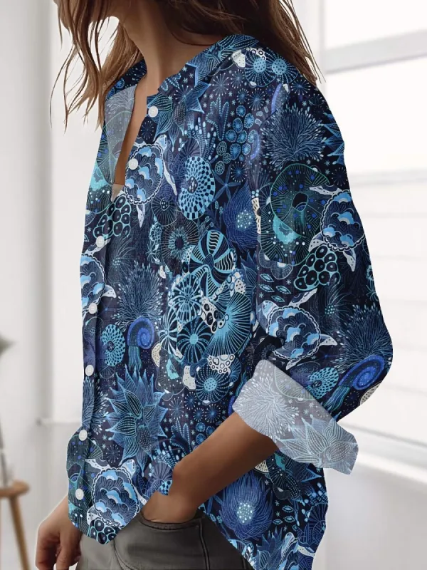 Ocean Print Shirt