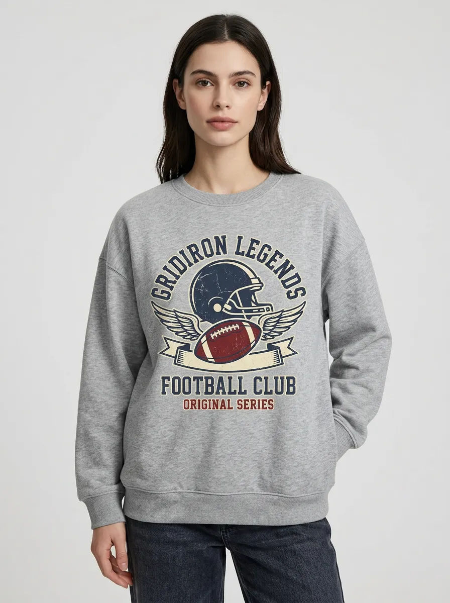 Legends Winged Helmet Football Graphic Sweatshirt