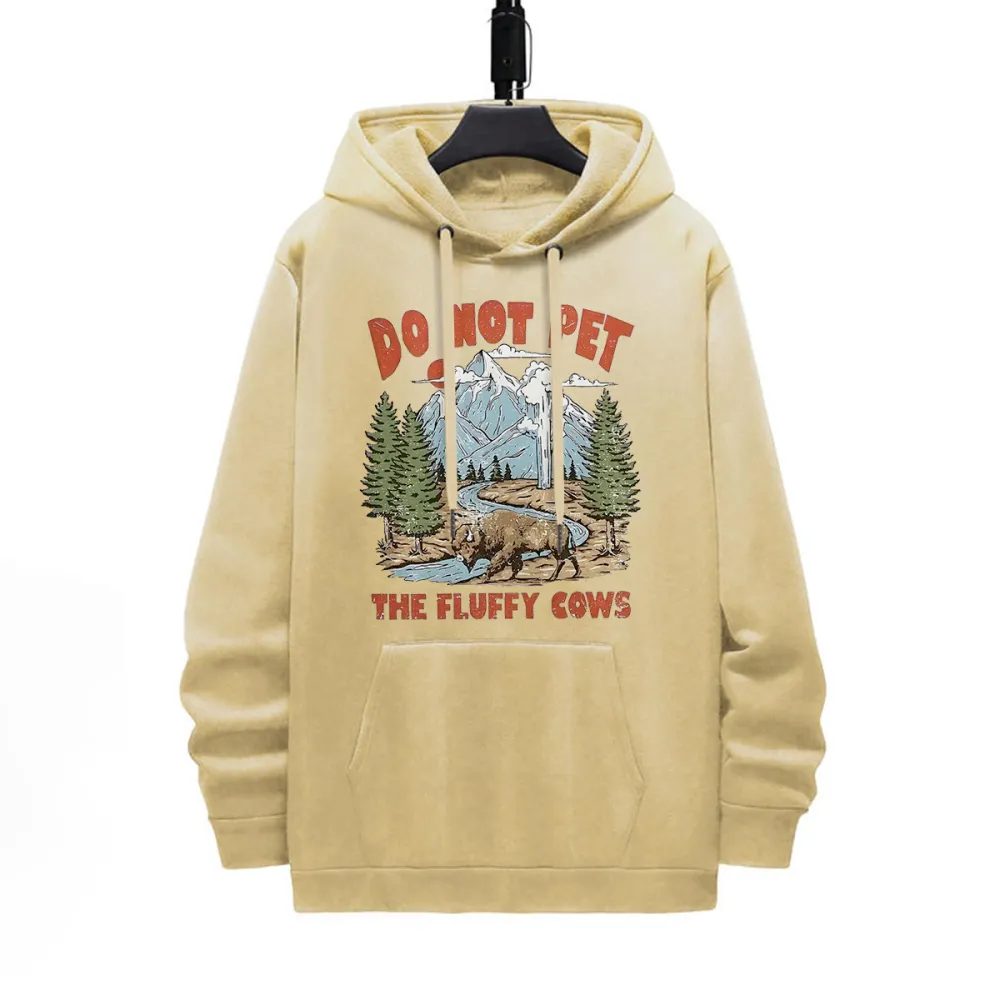 Wildlife Warning Graphic Casual Sweatshirts