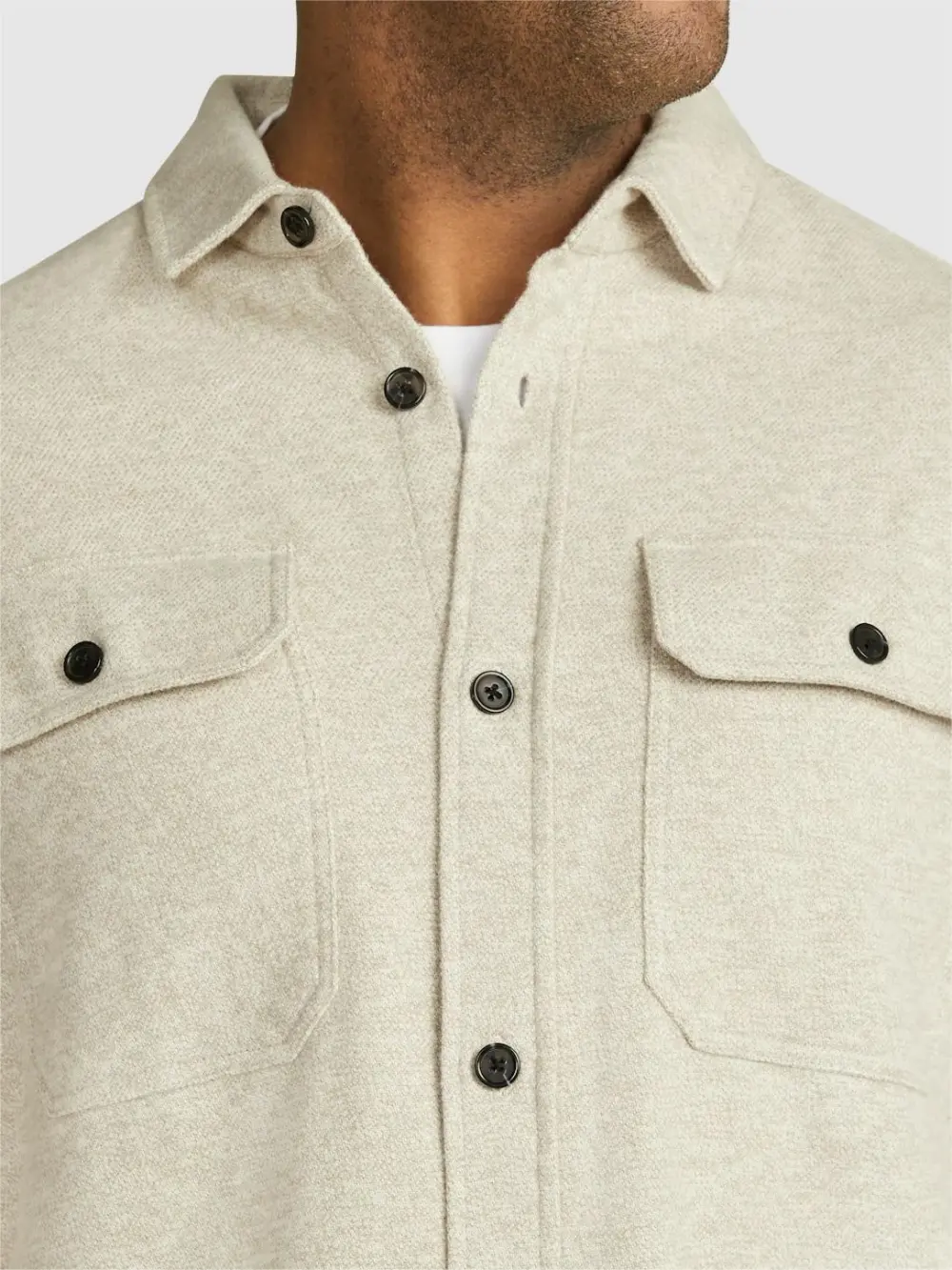 Casual Stretch Button Long-Sleeve Shirts
