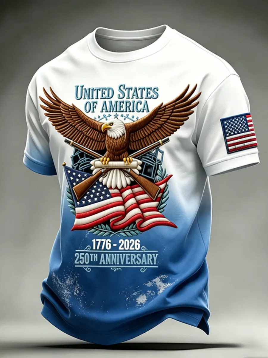 Men's 250Th Anniversary Printed T-Shirt