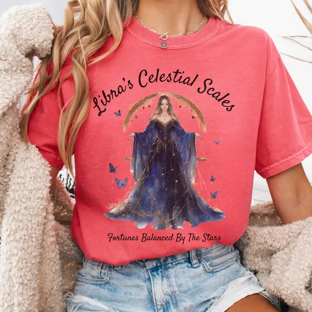 Libra's Celestial Scales Zodiac Shirt