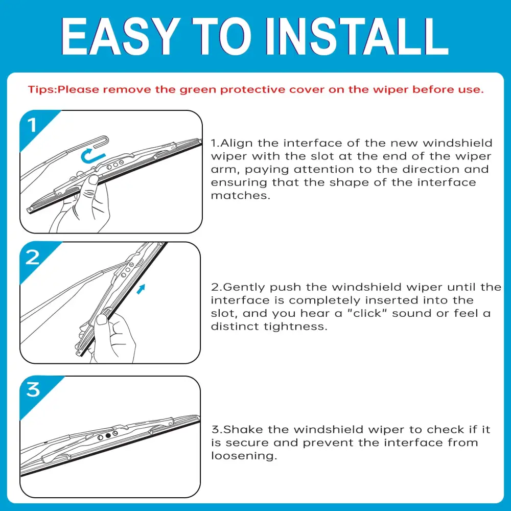 General-Purpose Natural Rubber Car Wiper