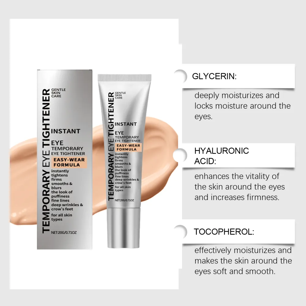 Moisturizing Eye Cream gently nourishes and moisturizes the skin around the eyes, providing a soft and elastic massage for daily eye care