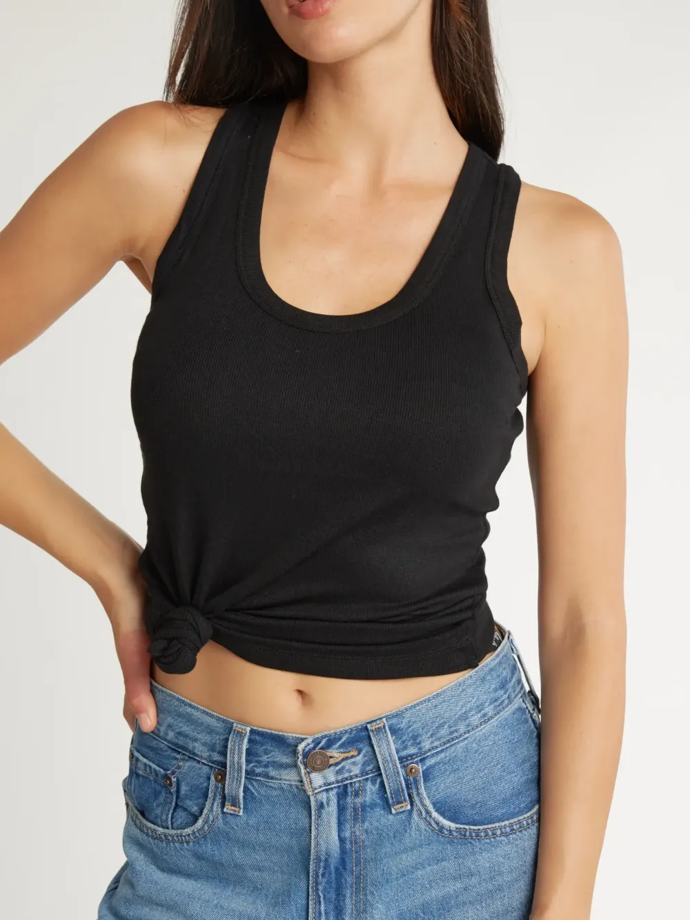 Multicolor Ribbed Tank