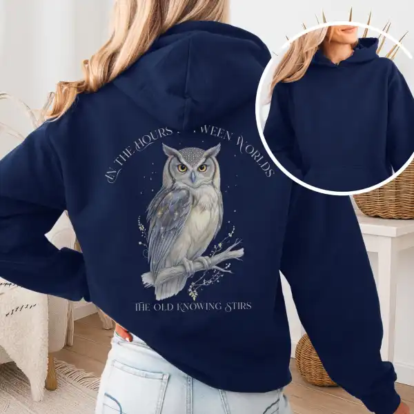 The Old Knowing Stirs Mystical Owl Hoodie
