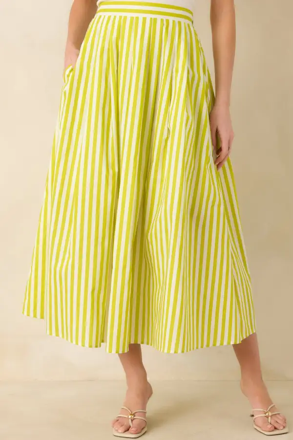 Cotton Woven Maxi Skirt