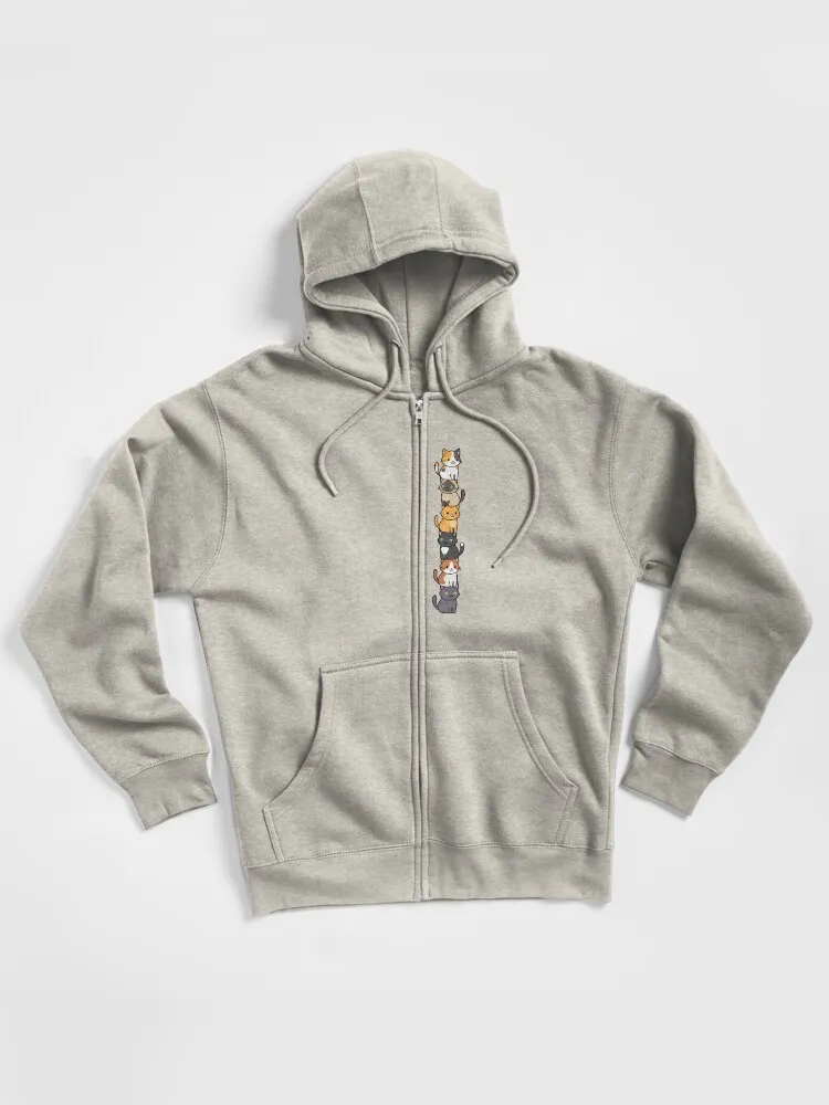 Cute Cats Zipped Hoodie
