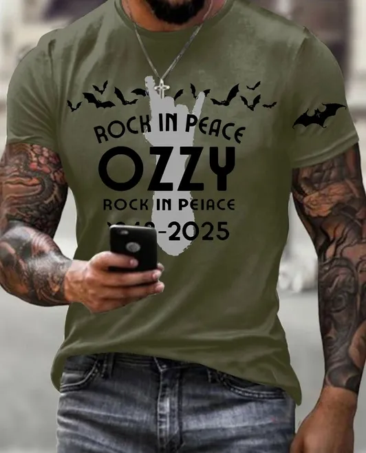 Men'S Ozzy Osbourne Printed T-Shirt