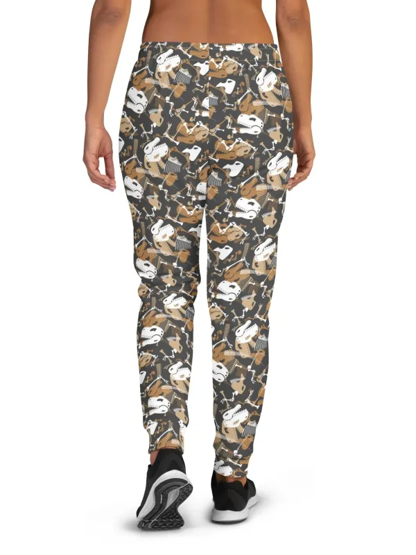 Retro Dino Skeleton Joggers
