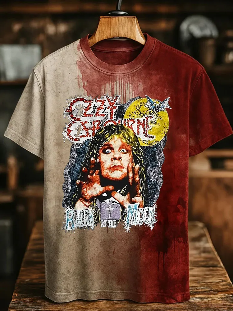 Men's And Women's Models Dark Serie Crew Neck T-Shirt